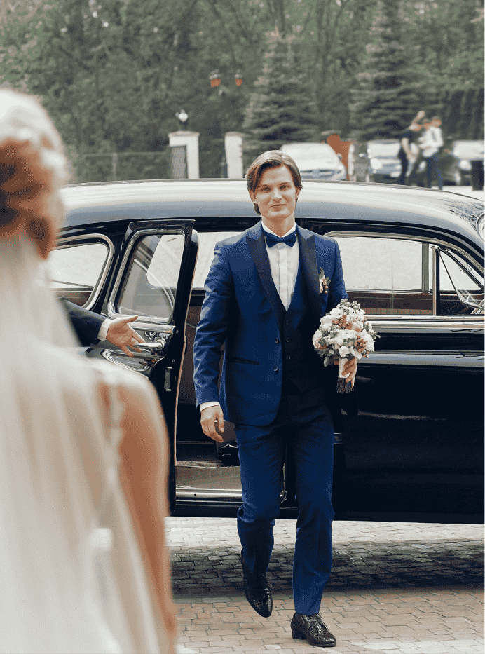 Wedding chauffeur service Australia luxury wedding car